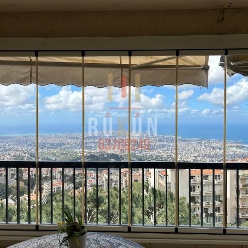 Apartment For Sale | Beit Mery | 260 sqm | Panoramic View | 3 Bed | 4 Bath | 2 Salons | Big Balcony | 2 Parking | Cave | On Deed | $285,000 | RUKUN 4
